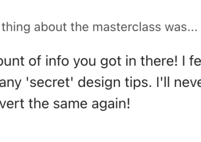 So many 'secret' design tips.